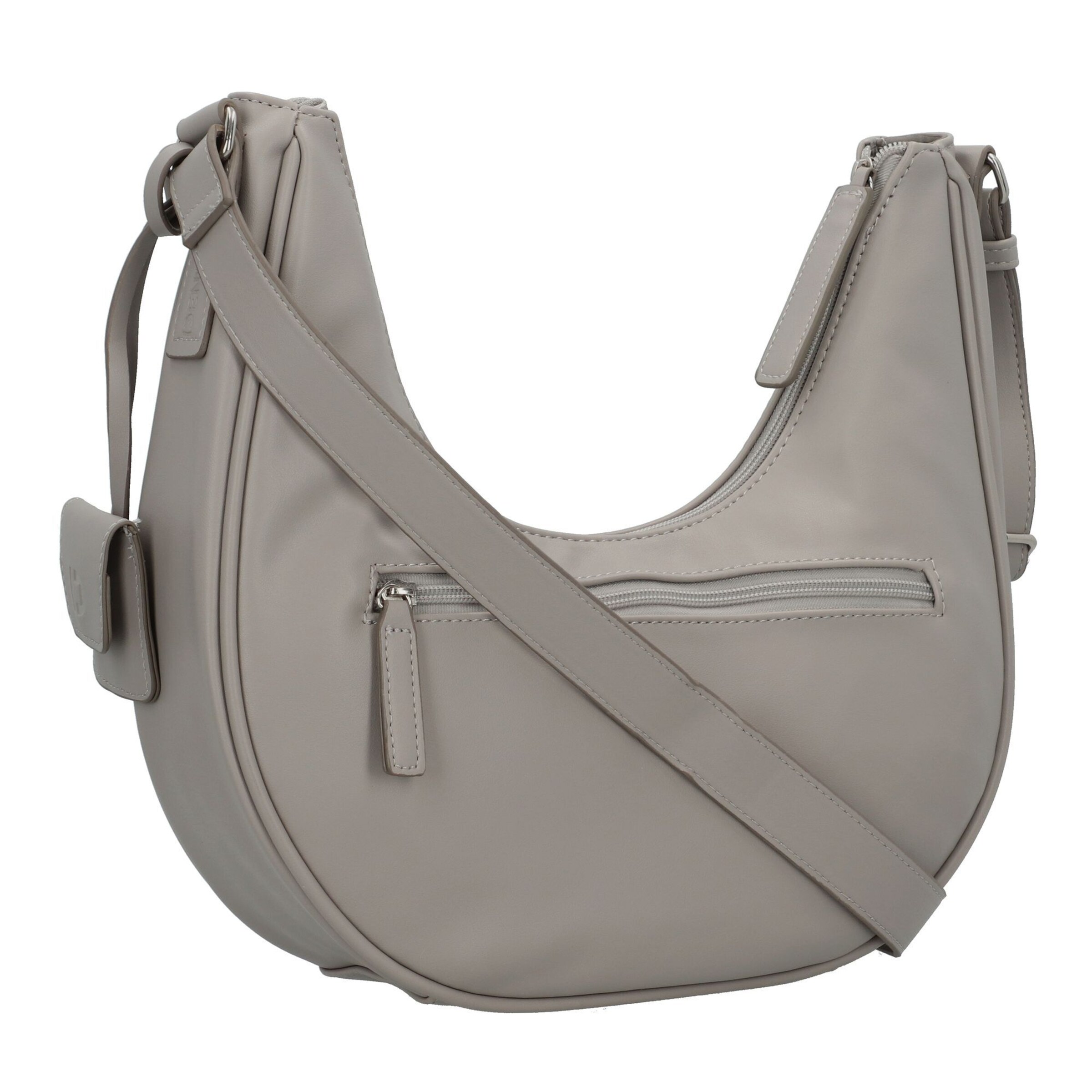 TOM TAILOR DENIM Schoudertas 'Bena' in Grijs