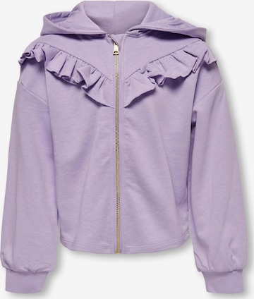 KIDS ONLY Sweat jacket 'Feel Summer' in Purple: front