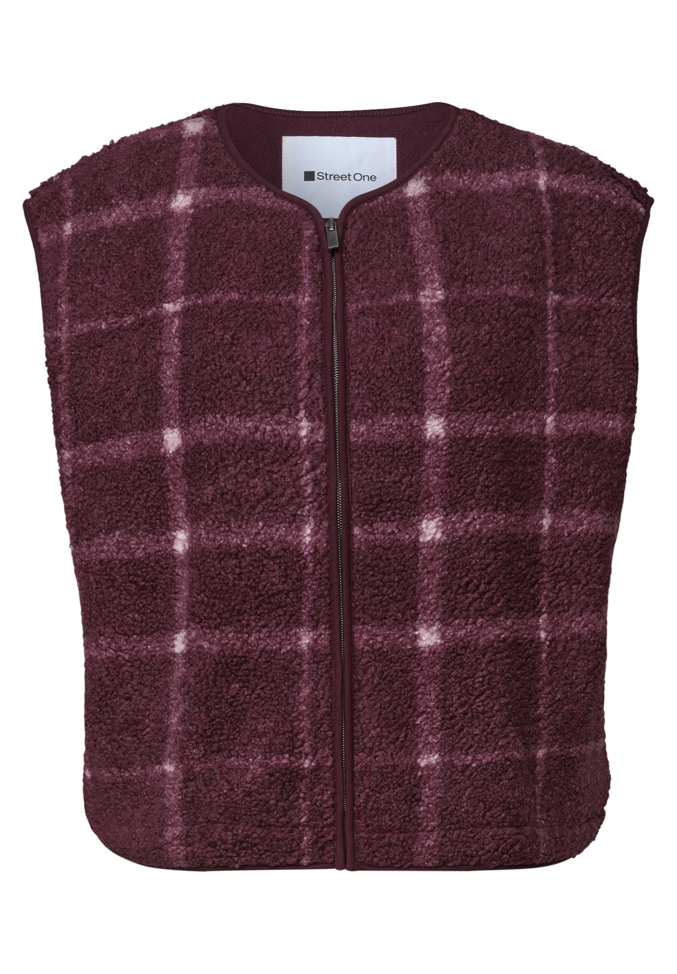 STREET ONE Knit Cardigan in Red: front