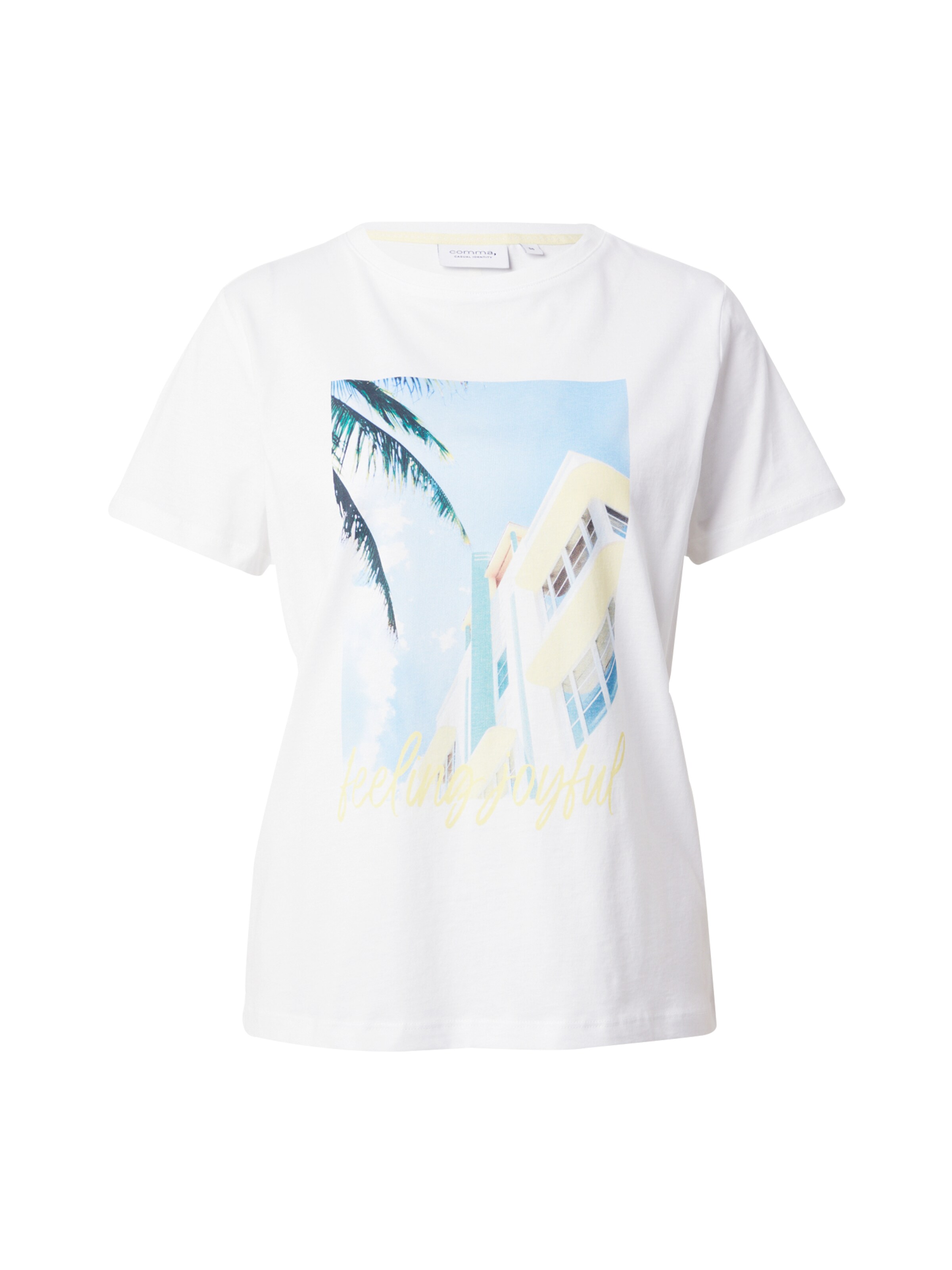 comma casual identity Shirt in Weiß: Vorderseite