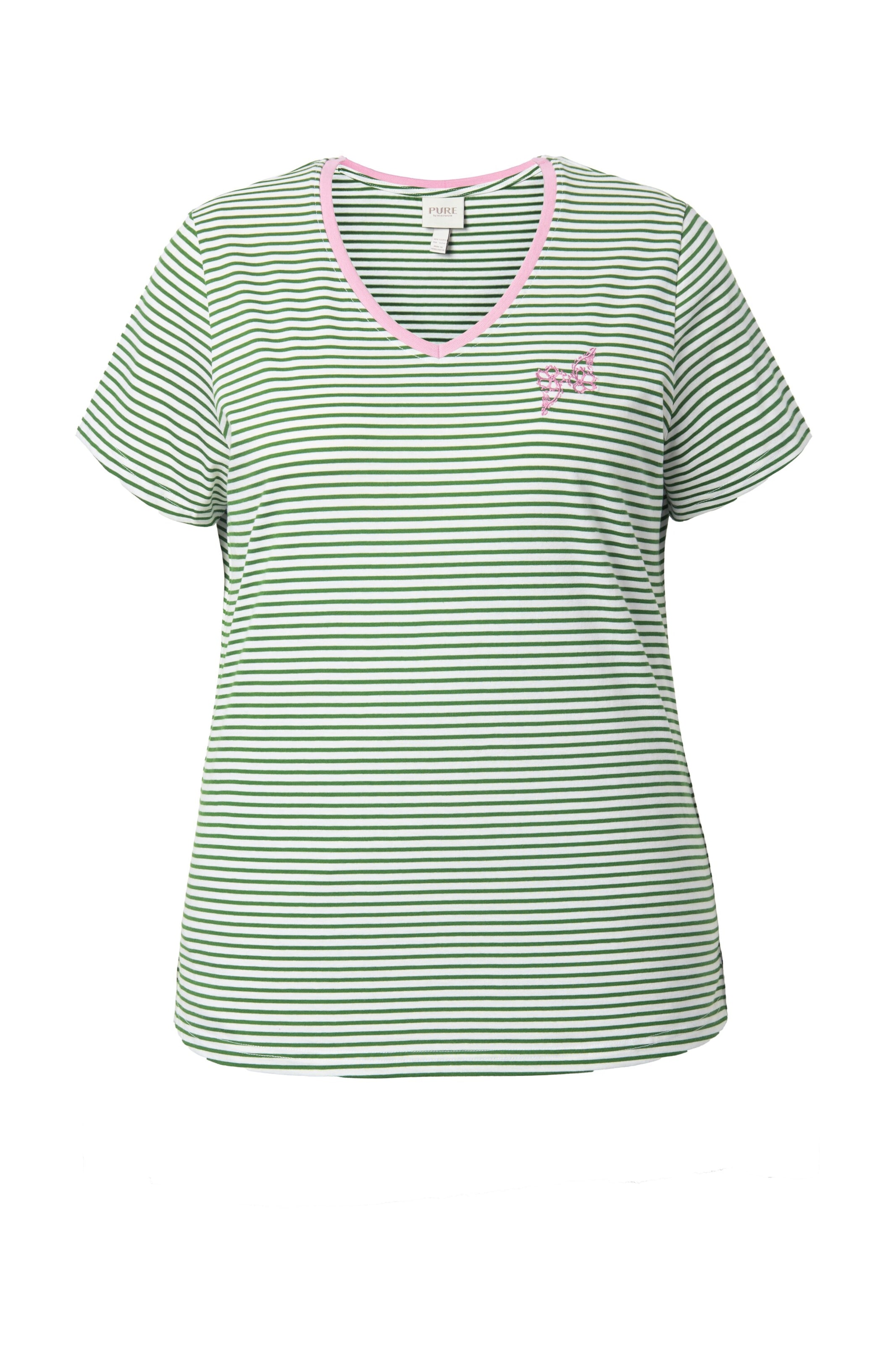 Ulla Popken Shirt in Groen: voorkant