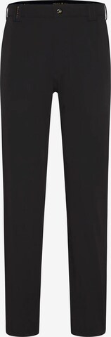 MEYER Slim fit Chino trousers 'Augusta' in Black: front