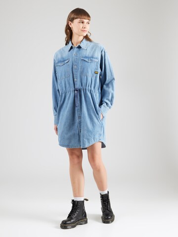 G-STAR Shirt dress in Blue: front