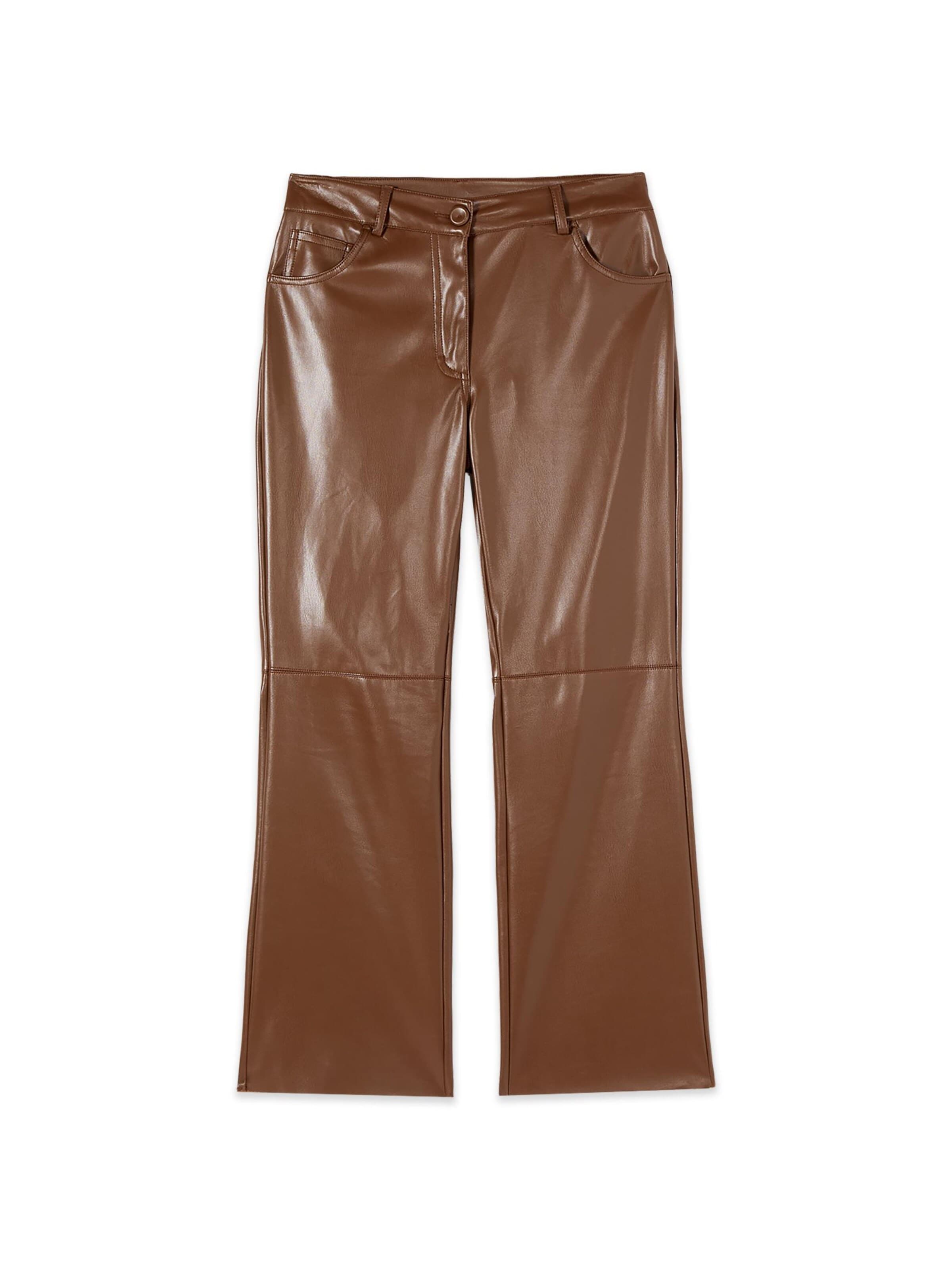 oltre Flared Broek in Bruin: voorkant
