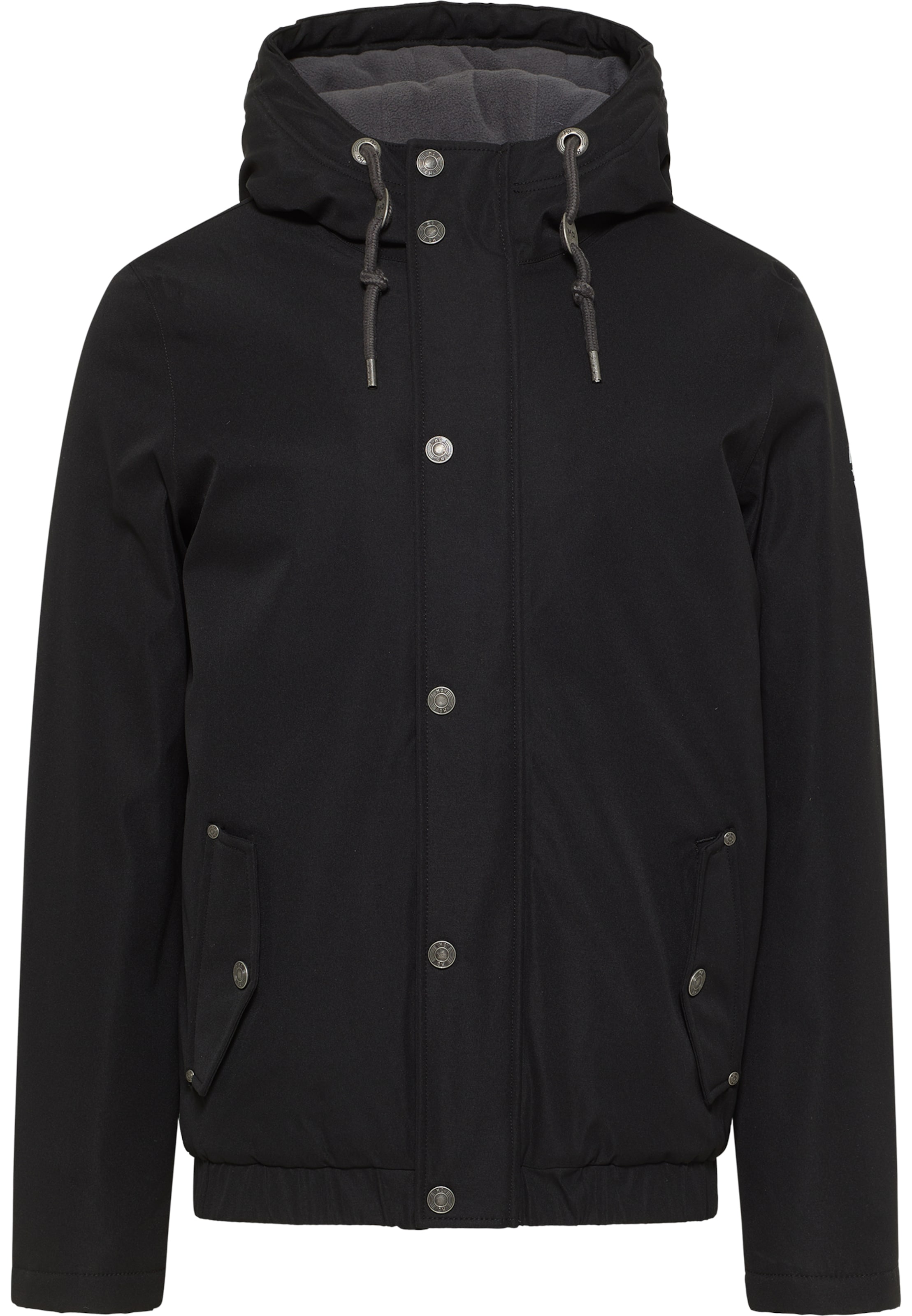 melns MO Funkcionāla jaka: no priekšpuses