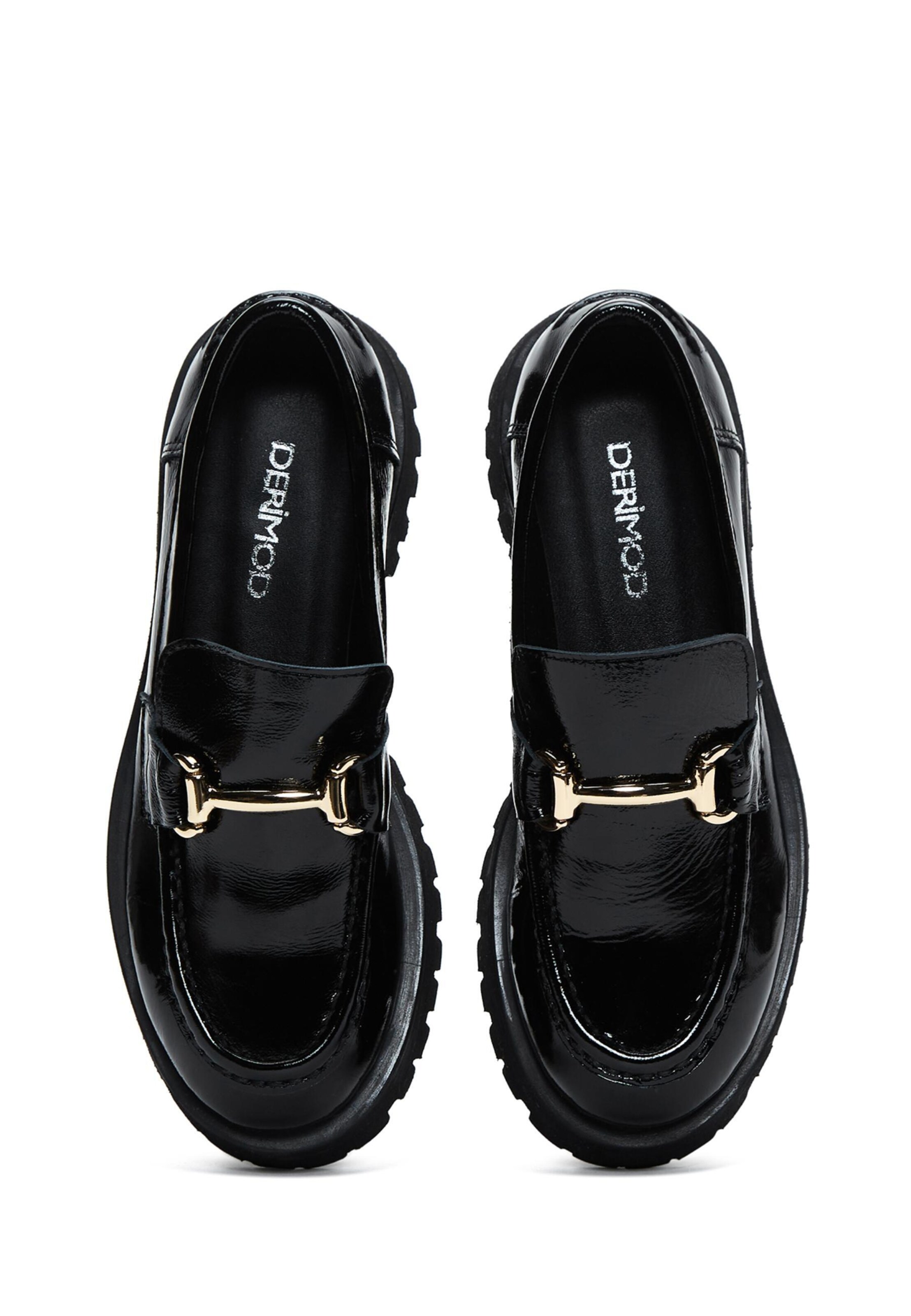 Derimod Slipper in Schwarz