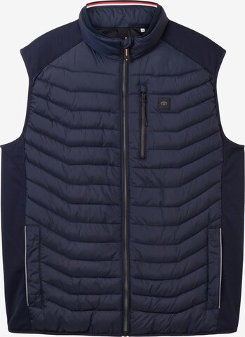 Gilet TOM TAILOR Men + en bleu : devant