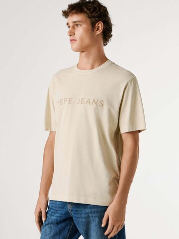 Pepe Jeans Shirt 'MEYER TEE' in Beige
