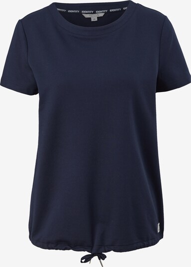 comma casual identity T-shirt en bleu marine / blanc, Vue avec produit