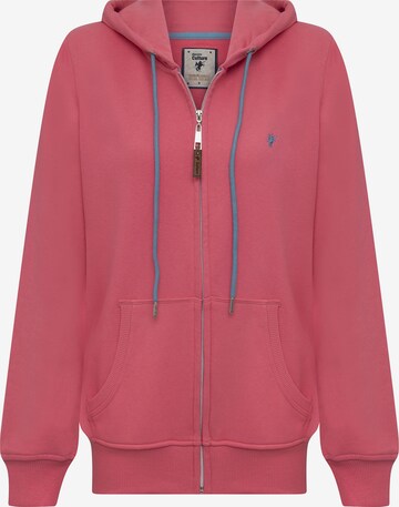 DENIM CULTURE Sweat jacket 'Arely' in Pink: front