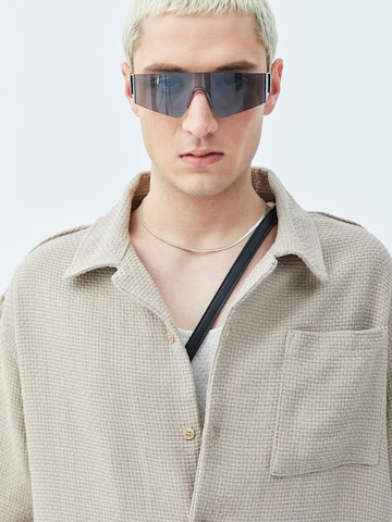 VAMOS CLO Comfort fit Button Up Shirt 'Indre' in Beige