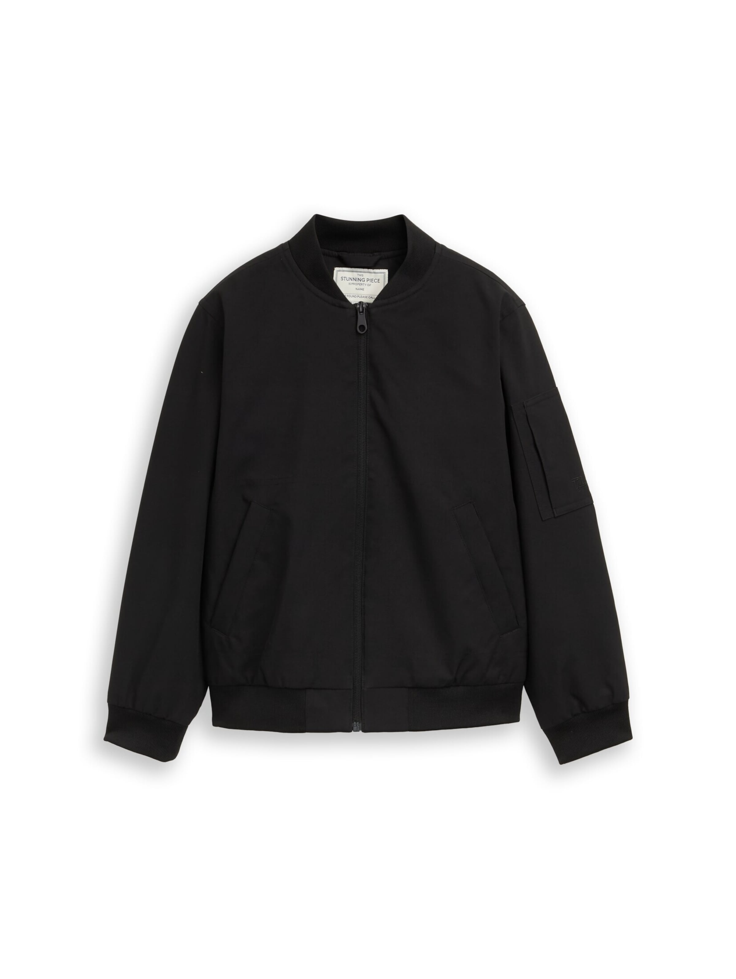TOM TAILOR Between-season jacket in Black: front