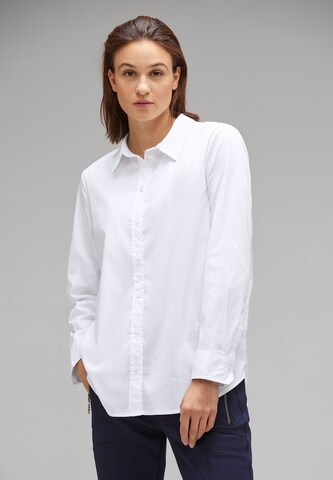 STREET ONE Blouse in Wit: voorkant