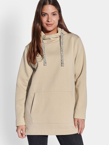 Vestino Sweatshirt in Beige: voorkant