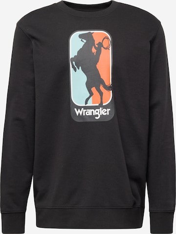 WRANGLER Sweatshirt i svart: framsida