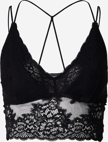 T-shirt Reggiseno di Gilly Hicks in nero: frontale