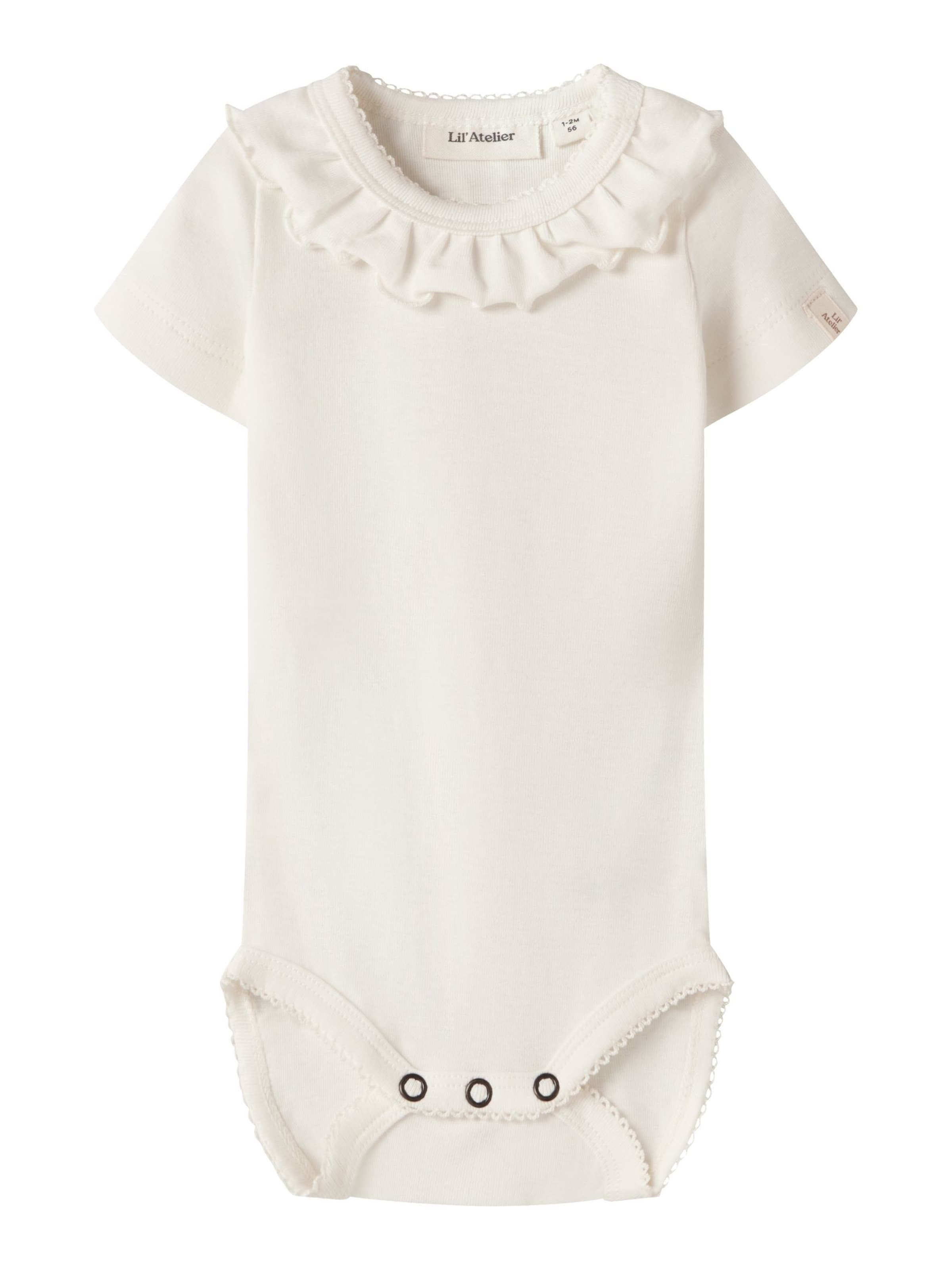 Lil'Atelier - Pijama entero/body en blanco: frente