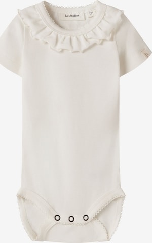 Lil'Atelier - Pijama entero/body en blanco: frente