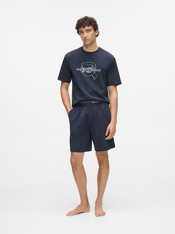 mėlyna Karl Lagerfeld Trumpa pižama 'IKON'