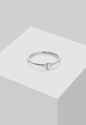 ELLI PREMIUM Ring Edelstein Ring, Verlobungsring in Silber