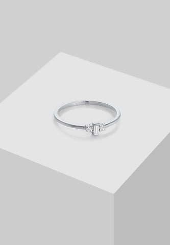 ELLI PREMIUM Ring Edelstein Ring, Verlobungsring in Silber