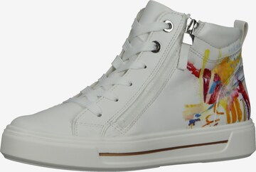 ARA High-Top Sneakers in White: front