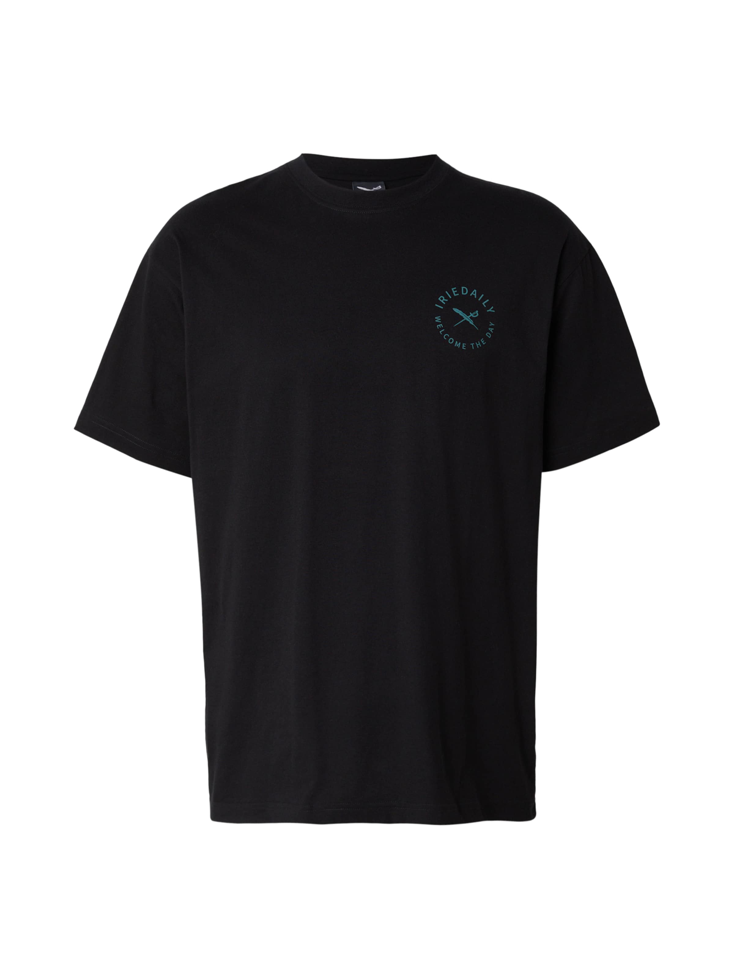 Iriedaily - Camiseta 'Monday Yoga' en negro: frente