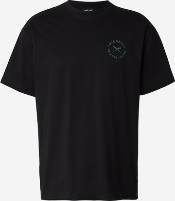 Iriedaily - Camiseta 'Monday Yoga' en negro: frente