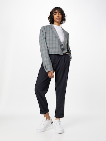 FIVEUNITS Loose fit Pleat-front trousers 'Malou' in Blue