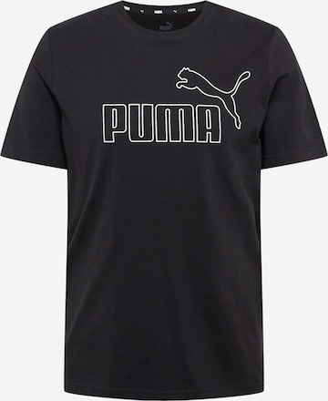 PUMA Λειτουργικό μπλουζάκι σε μαύρο: μπροστά