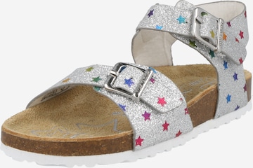 TOM TAILOR Sandals in Silver: front