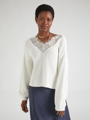 Pull-over 'NOLA' ONLY en blanc : devant