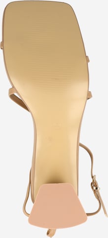 Nasty Gal Sandały z rzemykami w kolorze brązowy