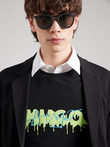 Tricou 'Dacation' de la HUGO pe negru