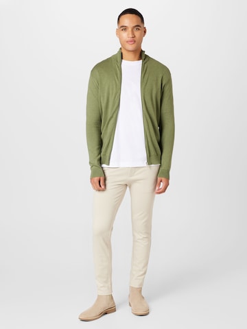 SELECTED HOMME Regular fit Knit Cardigan 'Berg' in Green