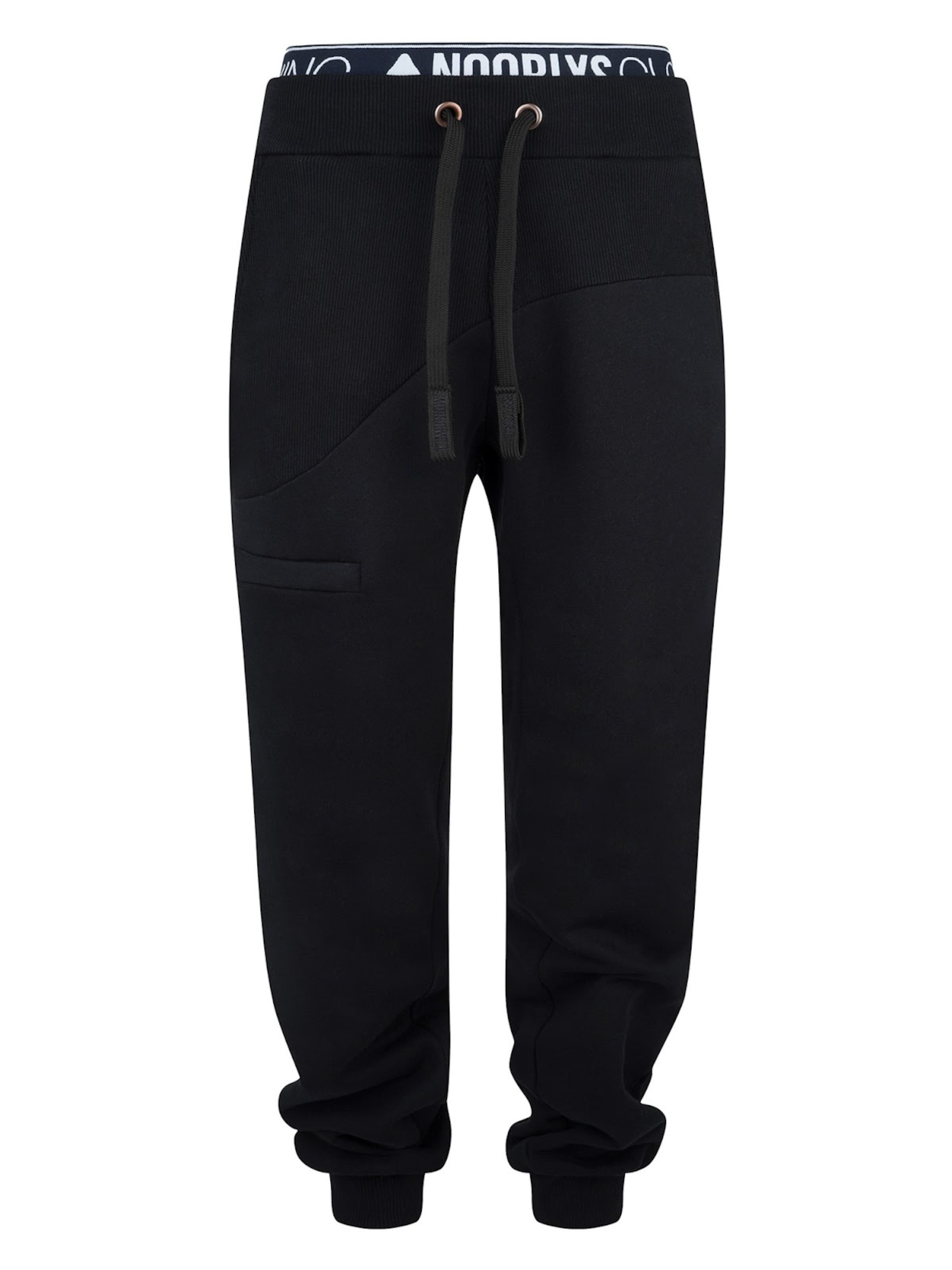 NOORLYS Workout Pants 'STIEFBUCK' in Black: front