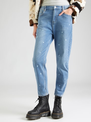 Hailys Alt kitsenev Teksapüksid 'Mi44rell', värv sinine: eest vaates