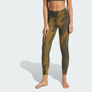 ADIDAS PERFORMANCE Skinny Sportbroek 'All Me' in Brons: voorkant