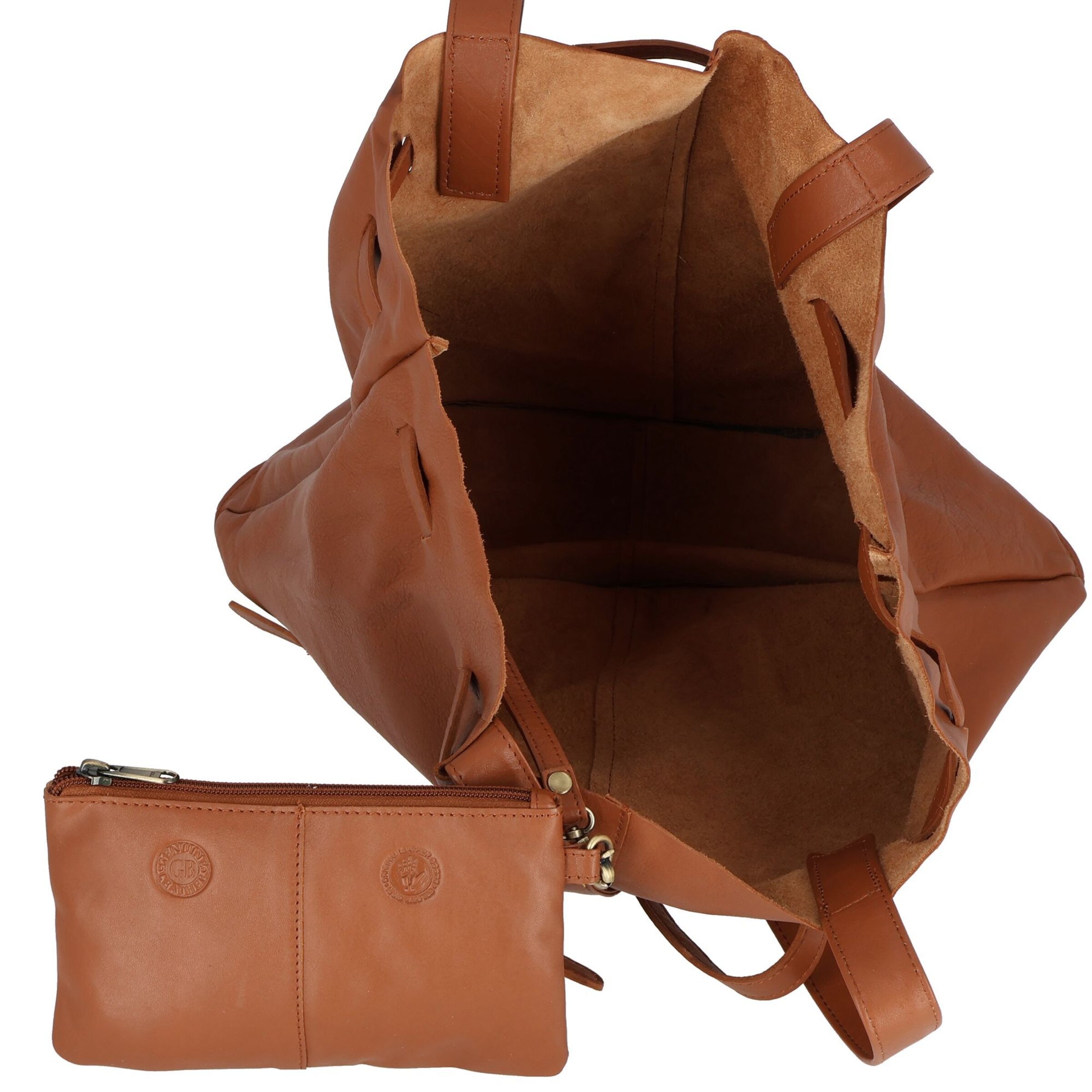 GREENBURRY Pouch 'Nappa' in Brown