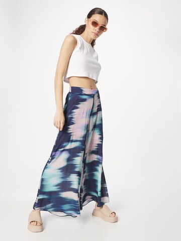 Derhy Wide Leg Hose in Blau