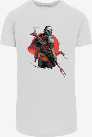 F4NT4STIC Shirt 'Star Wars The Mandalorian Blaster Rifles' in White: front