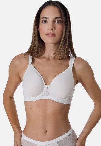 sassa T-shirt Bra 'GRAPHICAL JACQUARD' in Beige