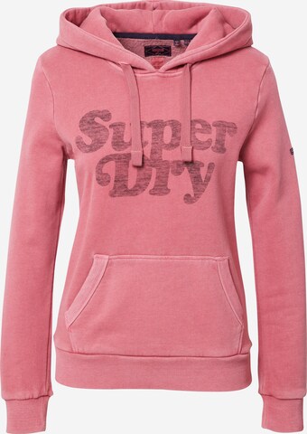 Sweat-shirt 'Cooper' Superdry en rouge : devant