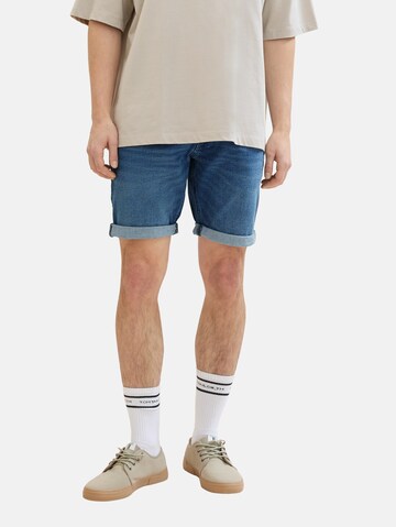 TOM TAILOR DENIM Regular Shorts in Blau: predná strana