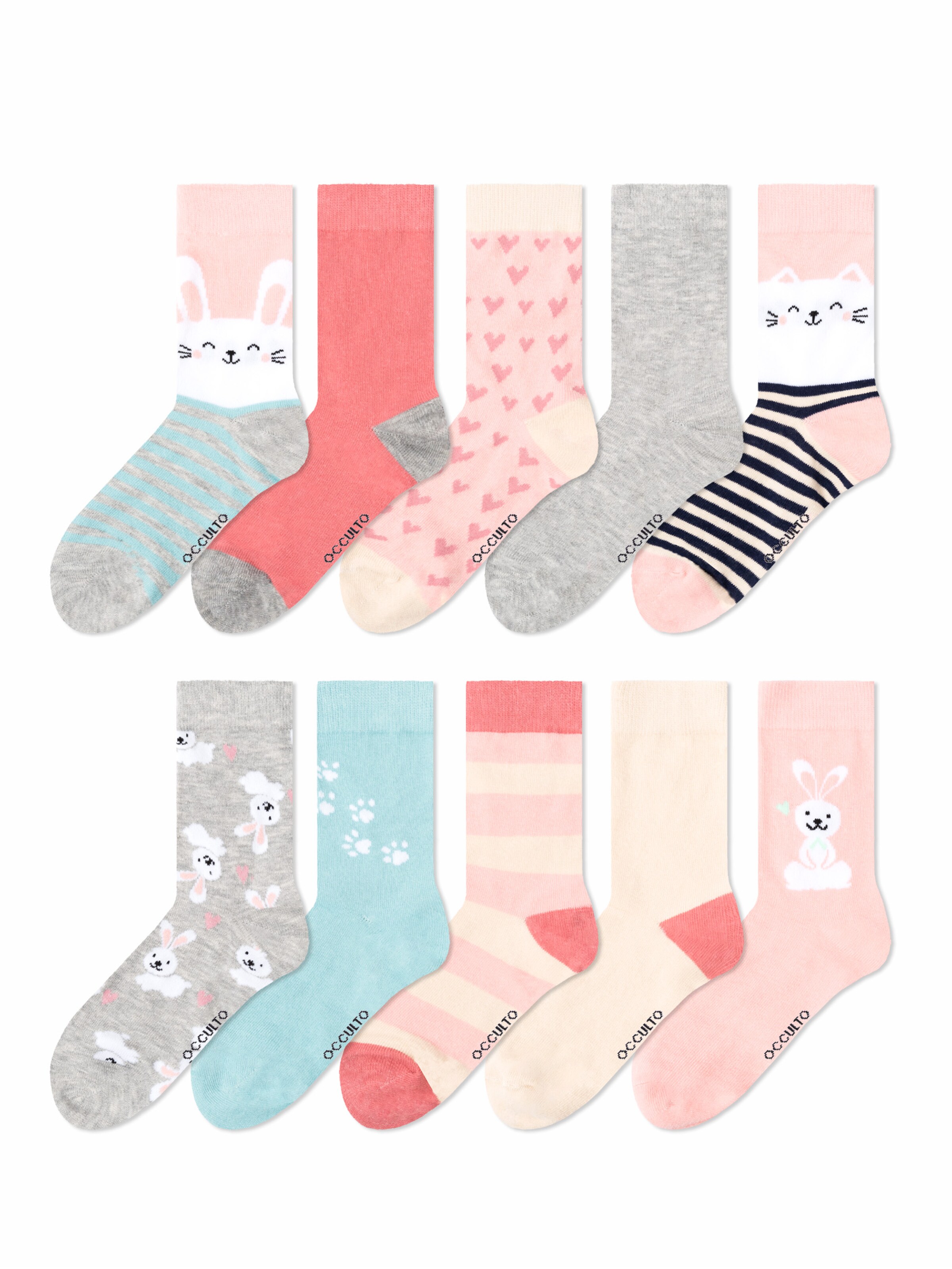 Occulto Socken 'Fantasia' in Pink