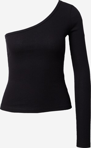 Monki - Camiseta en negro: frente