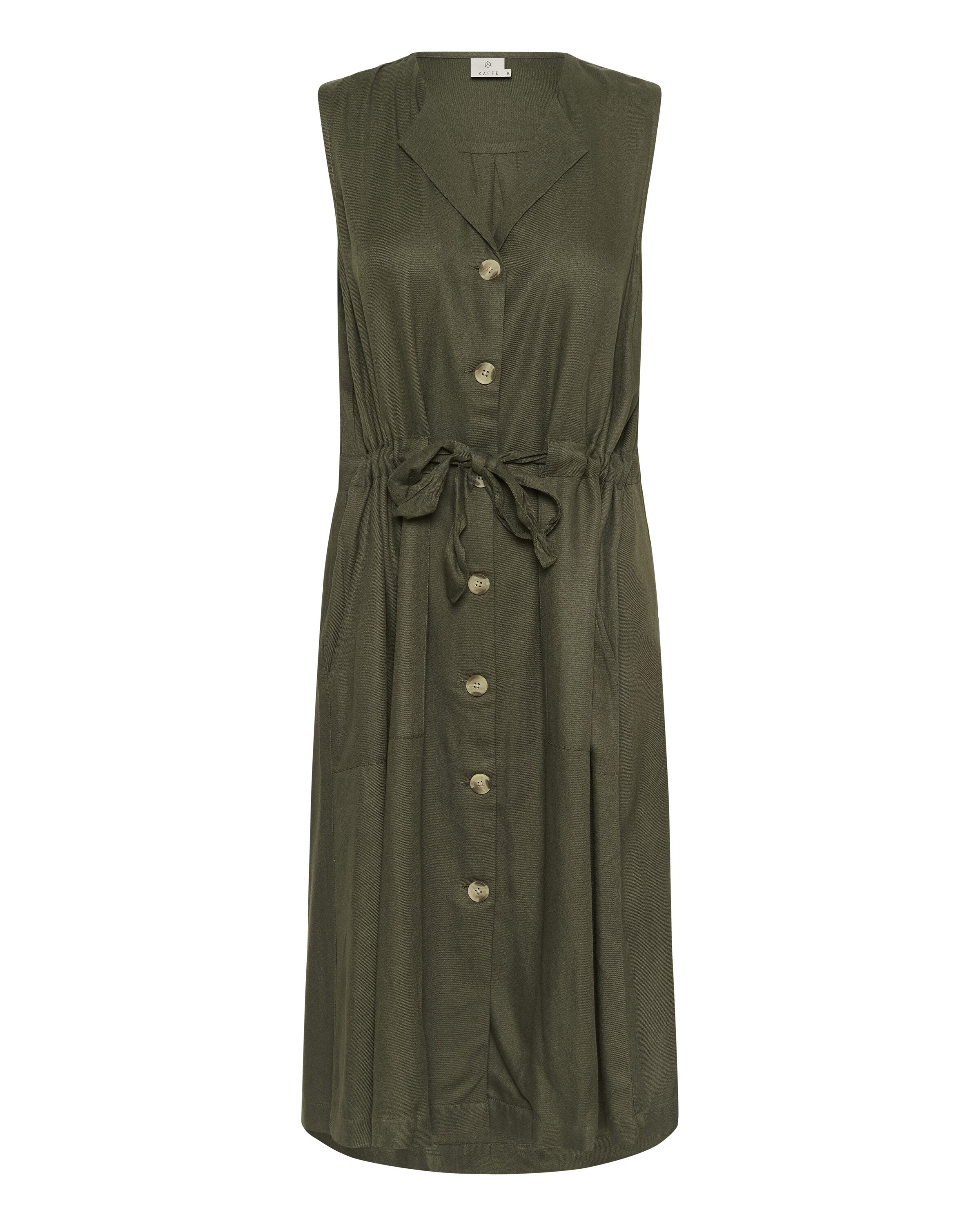 Kaffe Blusekjole 'KANila' i grøn: forside