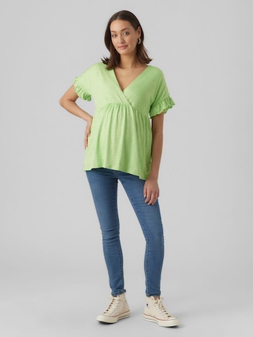 MAMALICIOUS قميص 'Dinne' بلون أخضر