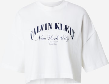 T-shirt 'HERITAGE' Calvin Klein Jeans en blanc : devant
