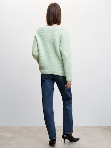 MANGO Sweater 'Casimira' in Green